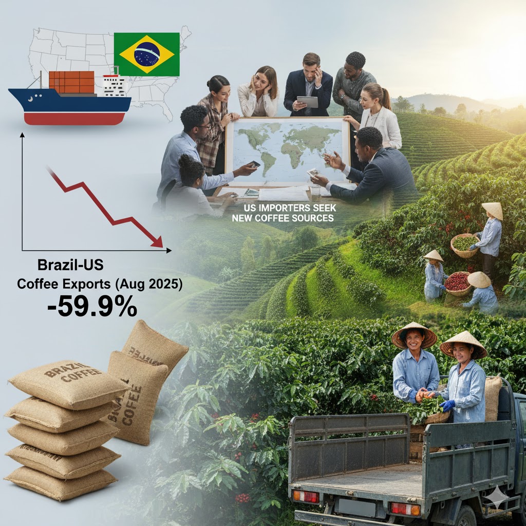 Cà Phê Di Linh – Giải Pháp Thay Thế Cà Phê Brazil Tại Mỹ Từ Vùng Nguyên Liệu 5 Bối cảnh xuất khẩu cà phê Brazil và nhu cầu thay thế