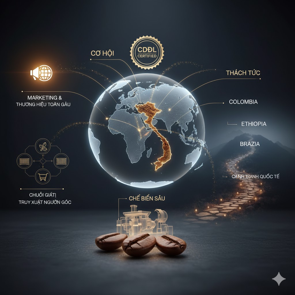 Giá Trị Thương Hiệu Cà Phê Lâm Đồng – Khẳng Định Bản Sắc Trên Thị Trường Quốc Tế 10 Vươn ra thị trường quốc tế – cơ hội & thách thức