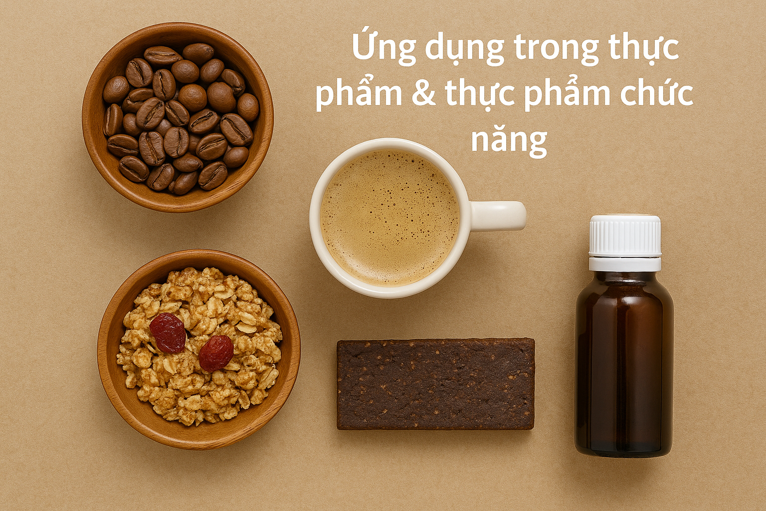 Cà Phê Không Chỉ Để Uống: Khám Phá Các Ứng Dụng Sáng Tạo Từ Cây Cà Phê 7 Ứng dụng trong thực phẩm & thực phẩm chức năng