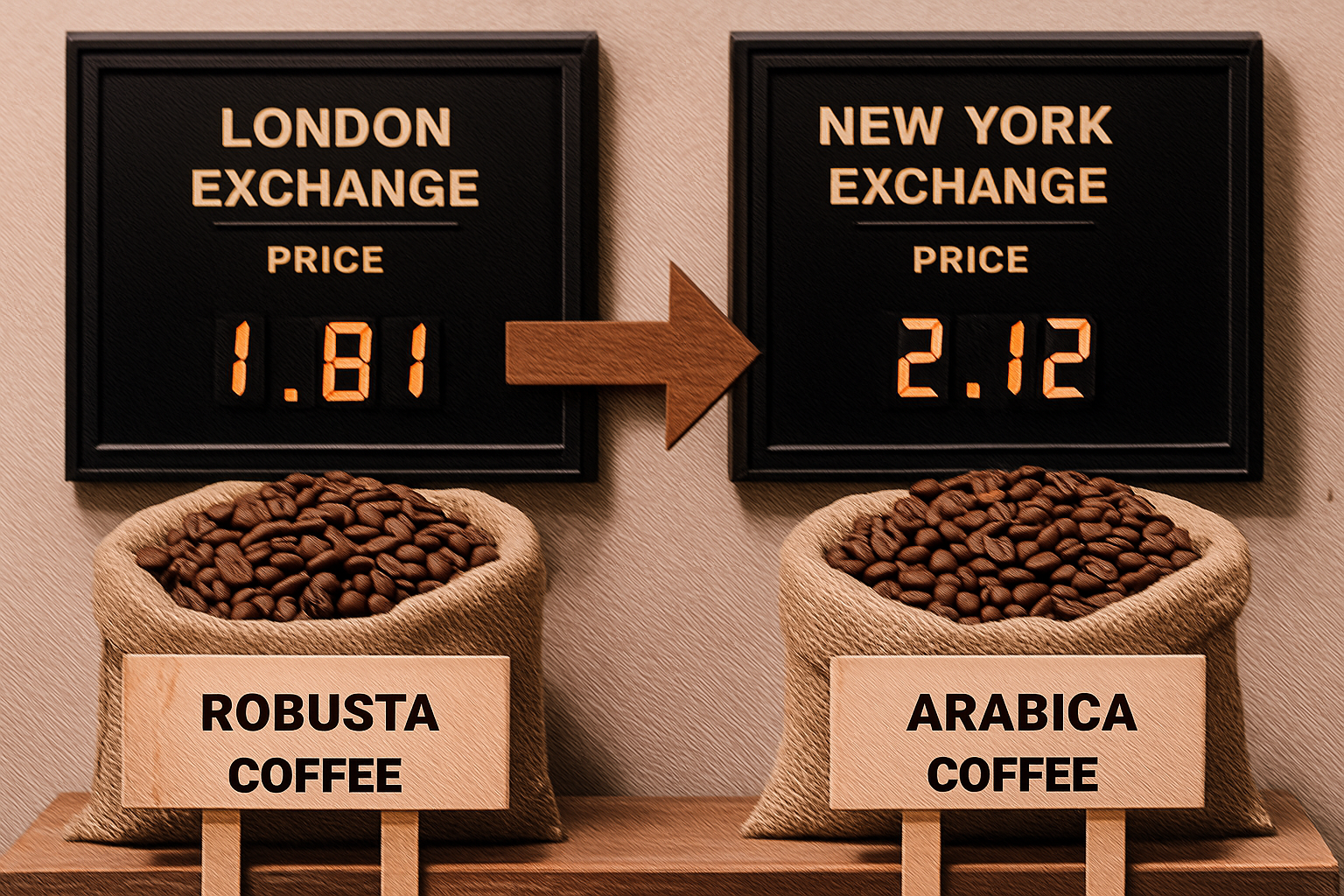 Cơ chế hình thành giá cà phê: cách hai sàn “quyết định” giá toàn cầu