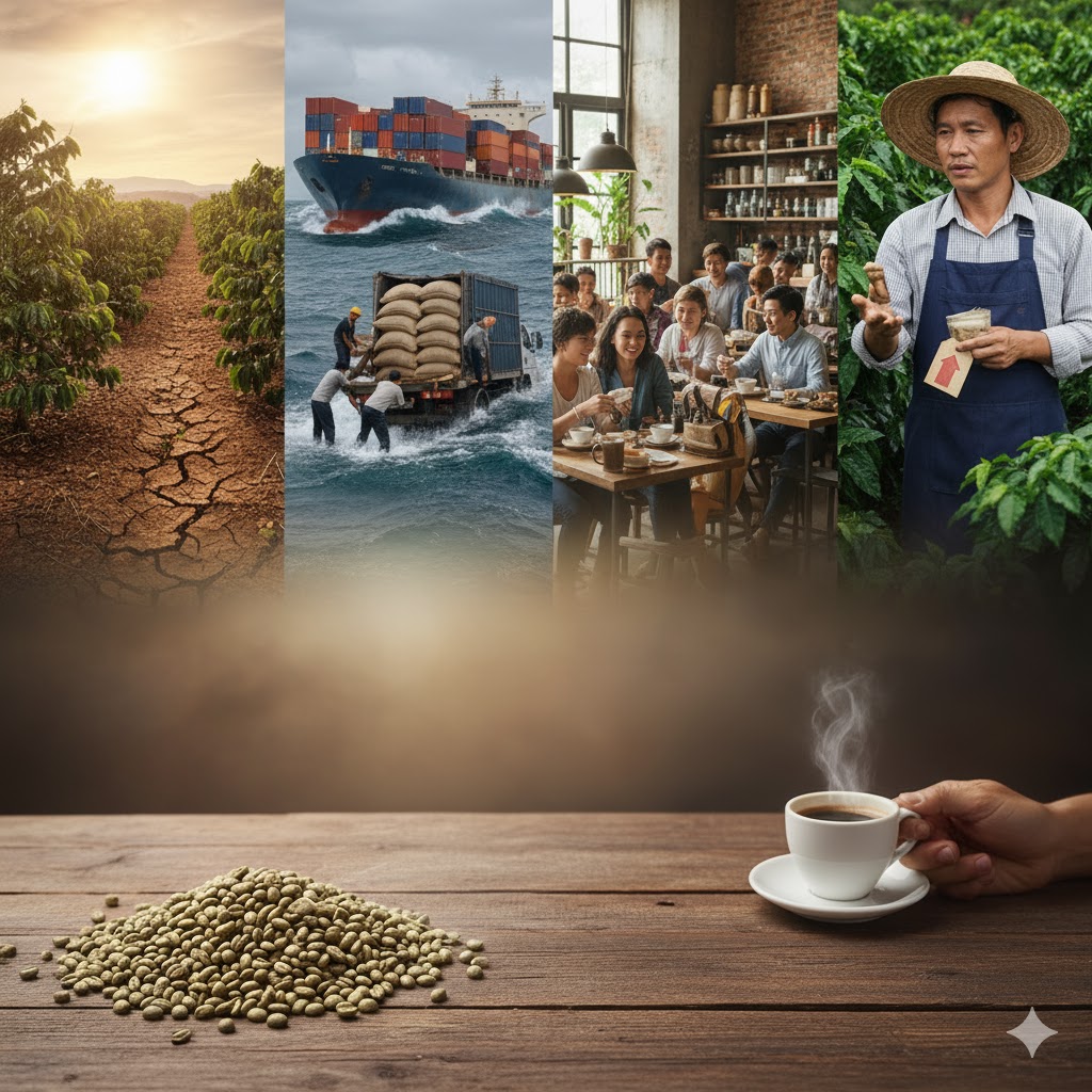 Vì sao giá cà phê nguyên liệu tăng