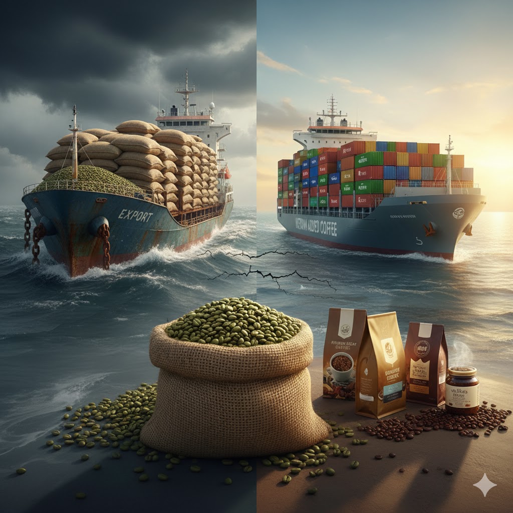 Thực trạng xuất khẩu cà phê Việt Nam hiện nay
