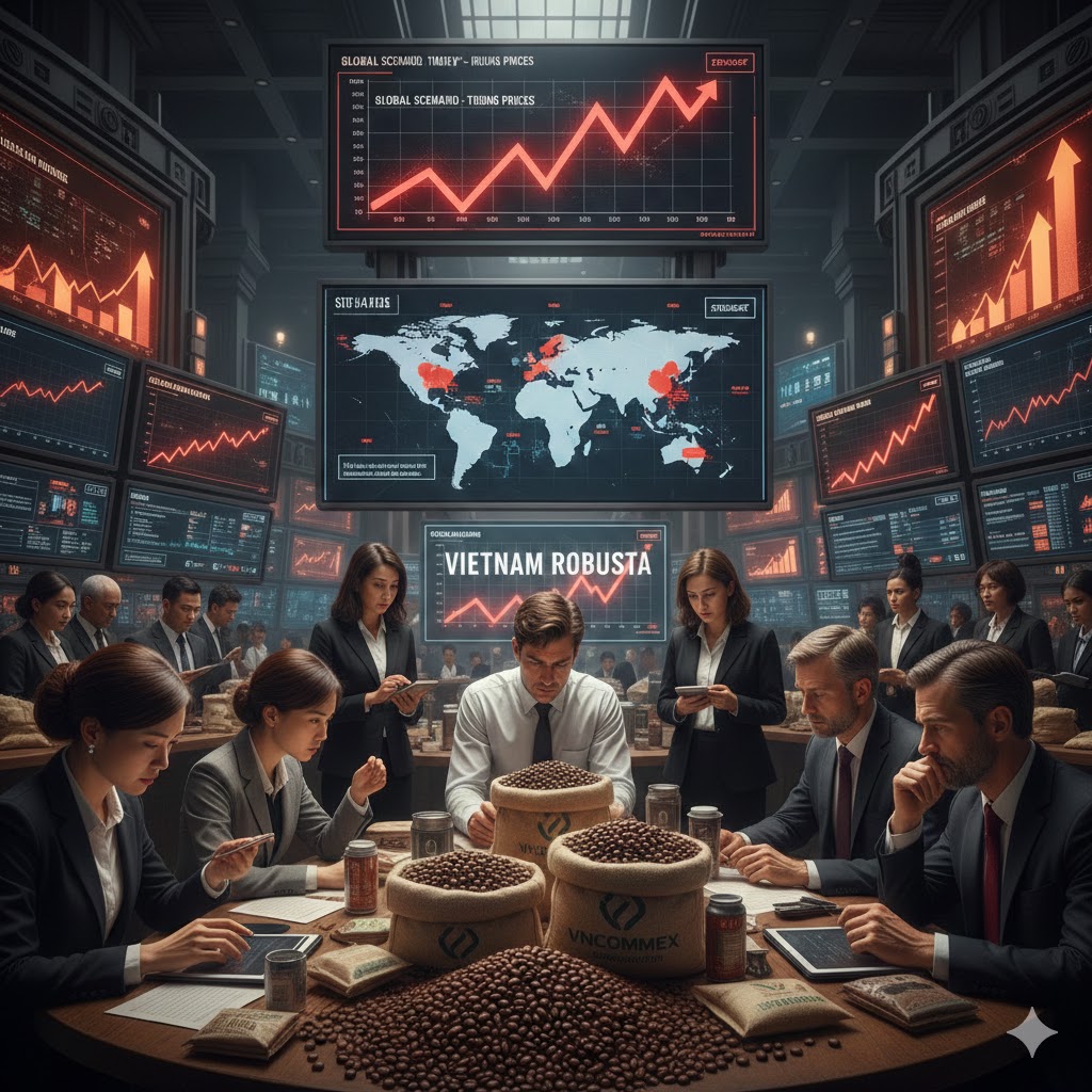 Thị Trường Cà Phê 2025: Việt Nam Giữ Vững Vị Thế Xuất Khẩu Giữa “Cơn Bão” Nguồn Cung Toàn Cầu 3 Bối cảnh toàn cầu: Nguồn cung thắt chặt – giá tăng